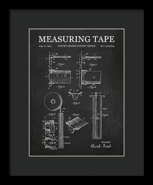 Measuring Tape Chalkboard Patent Us1973843a