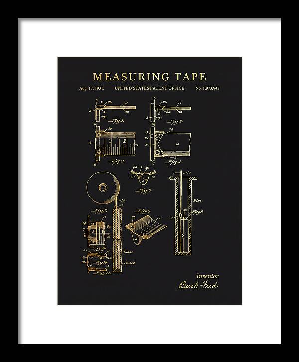 Measuring Tape Gold Patent Us1973843a