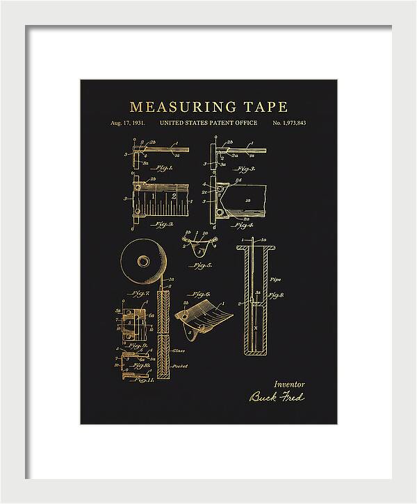 Measuring Tape Gold Patent Us1973843a