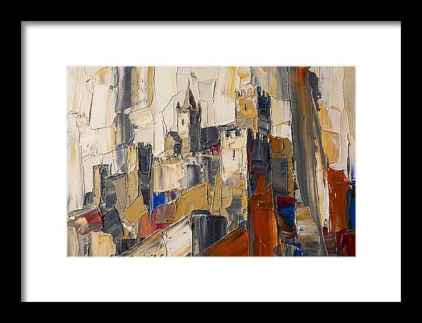 Medieval Castle In Palette Knife Style