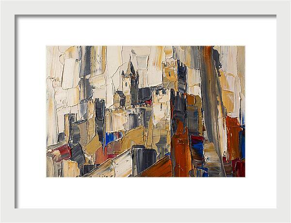 Medieval Castle In Palette Knife Style