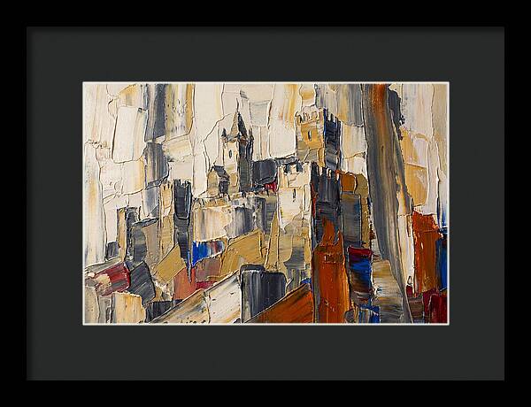 Medieval Castle In Palette Knife Style