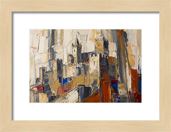 Medieval Castle In Palette Knife Style