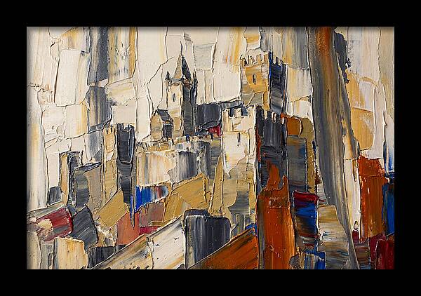 Medieval Castle In Palette Knife Style