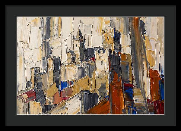 Medieval Castle In Palette Knife Style