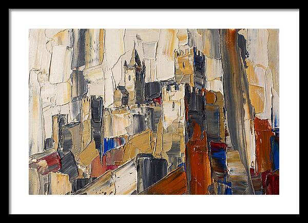 Medieval Castle In Palette Knife Style