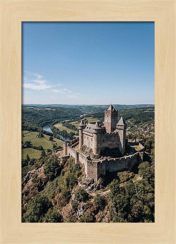 Medieval Castle On Hilltop
