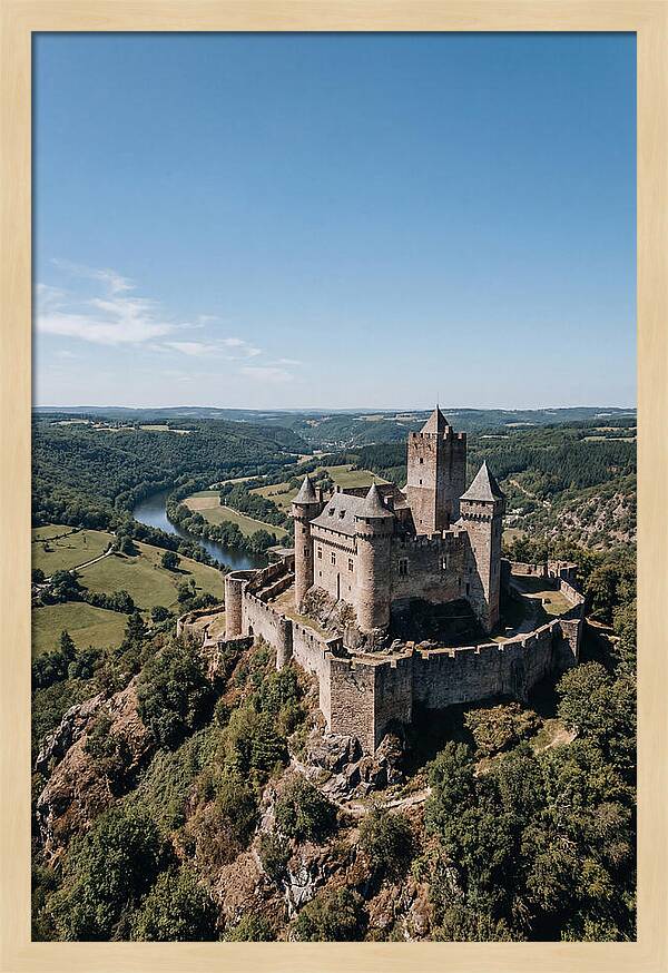 Medieval Castle On Hilltop