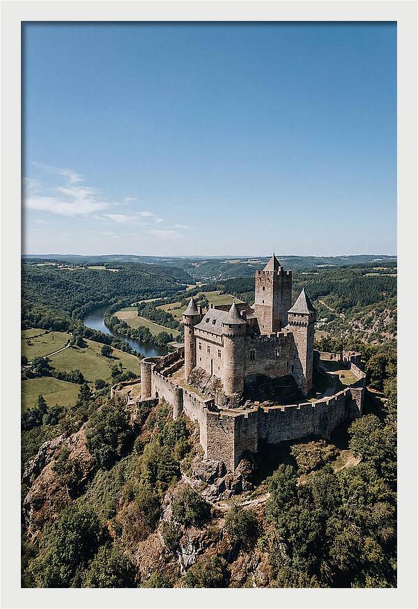 Medieval Castle On Hilltop