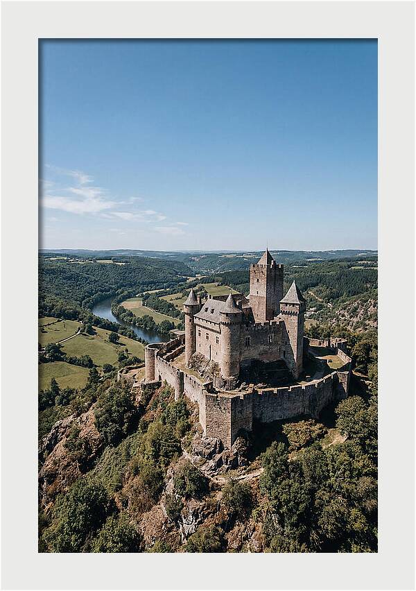 Medieval Castle On Hilltop