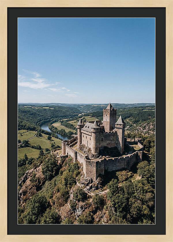 Medieval Castle On Hilltop
