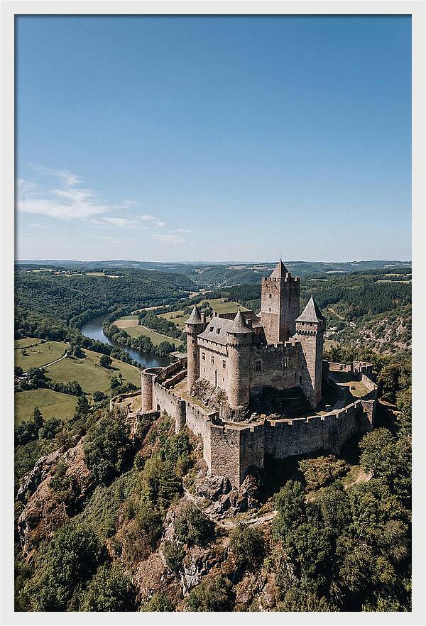 Medieval Castle On Hilltop
