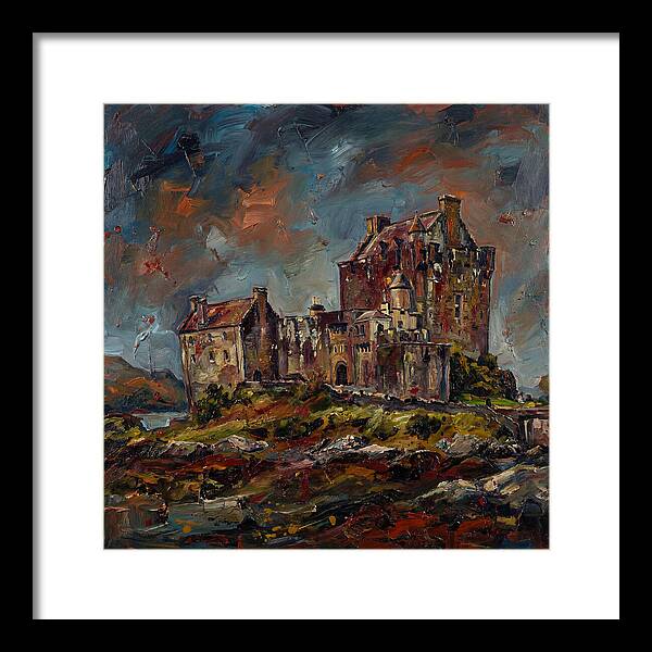 Medieval Castle Under Stormy Skies
