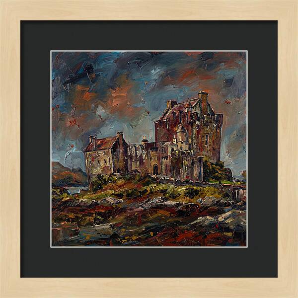 Medieval Castle Under Stormy Skies