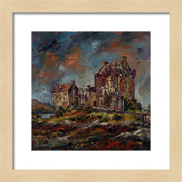 Medieval Castle Under Stormy Skies