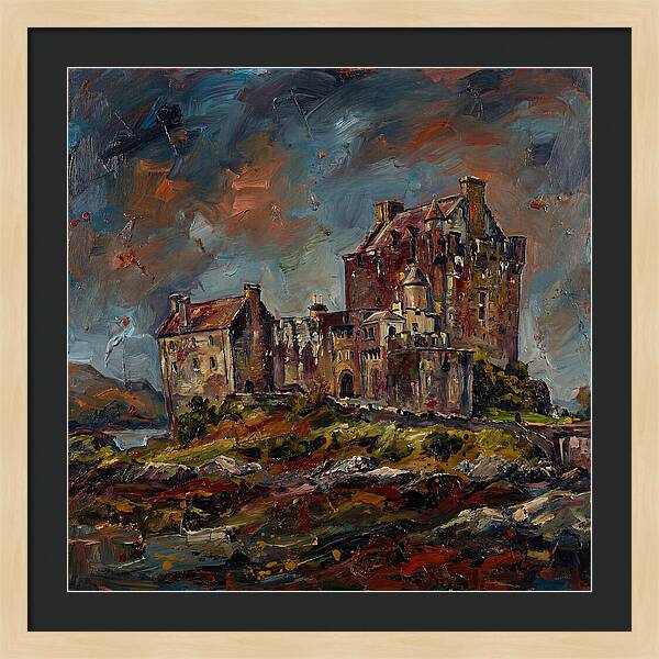 Medieval Castle Under Stormy Skies