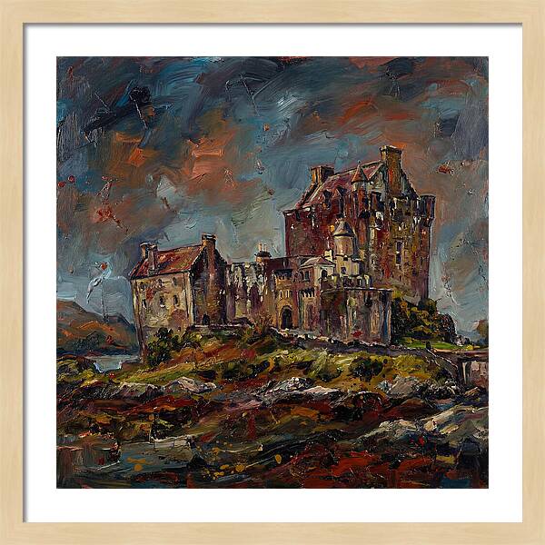 Medieval Castle Under Stormy Skies