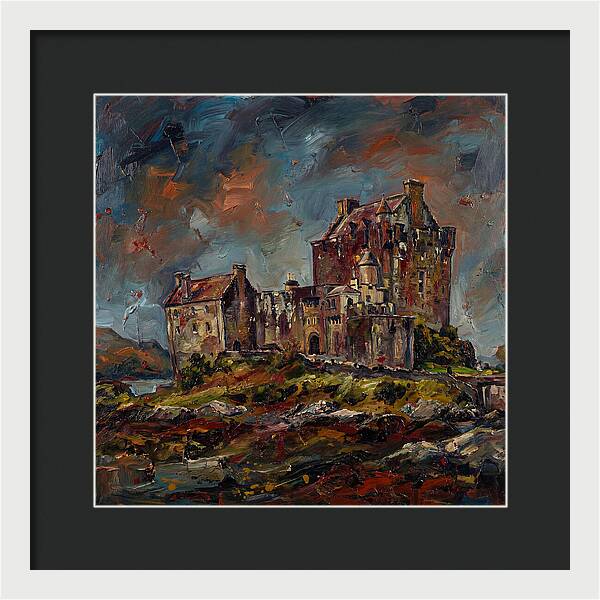 Medieval Castle Under Stormy Skies