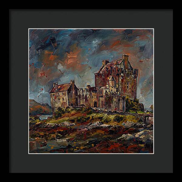 Medieval Castle Under Stormy Skies
