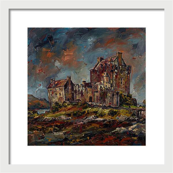 Medieval Castle Under Stormy Skies