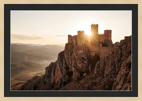 Medieval Fortress At Sunset