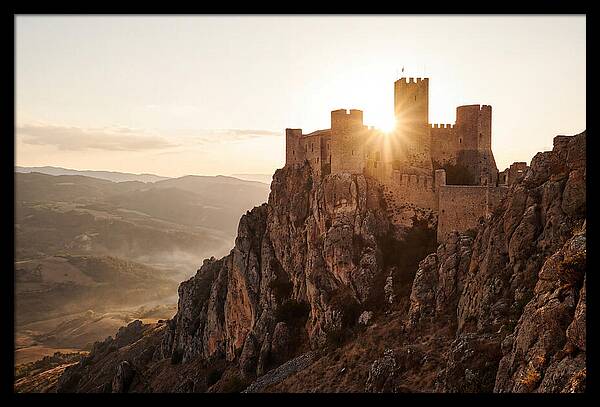 Medieval Fortress At Sunset