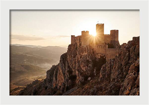 Medieval Fortress At Sunset