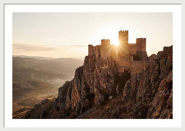 Medieval Fortress At Sunset