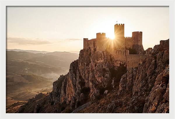 Medieval Fortress At Sunset