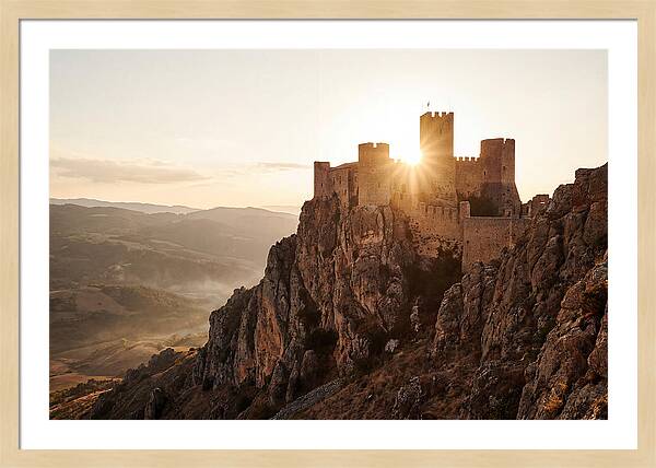 Medieval Fortress At Sunset