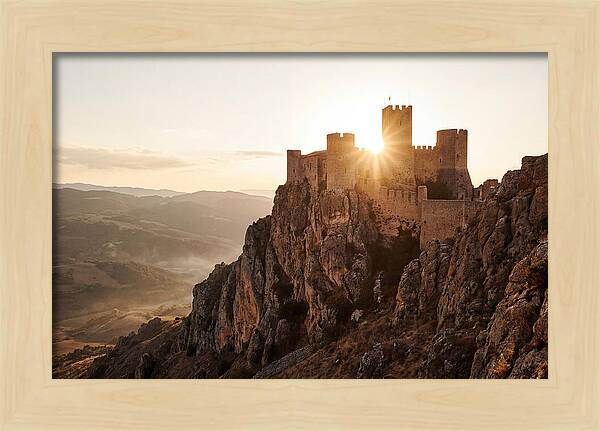 Medieval Fortress At Sunset