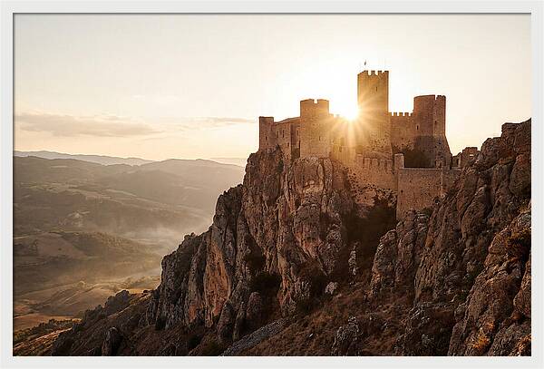 Medieval Fortress At Sunset