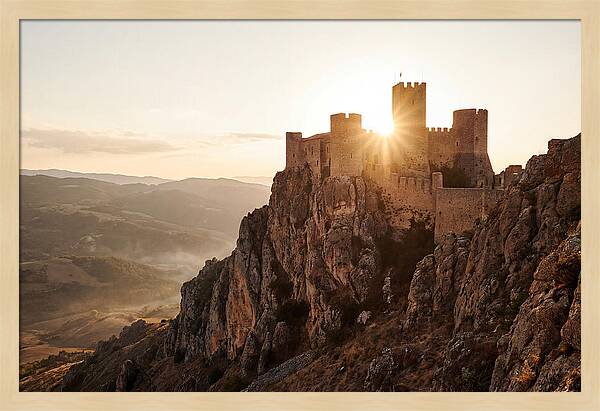 Medieval Fortress At Sunset