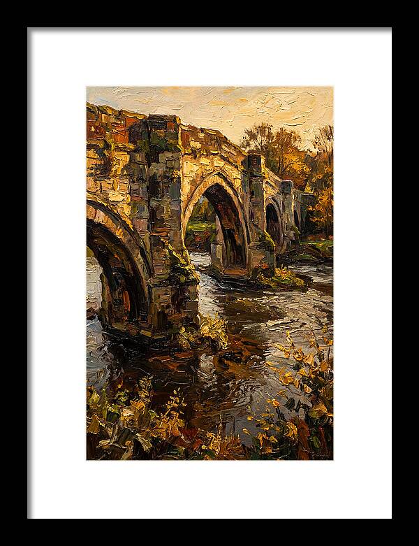 Medieval Stone Bridge Over Water