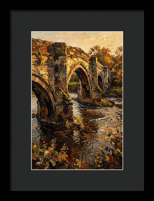 Medieval Stone Bridge Over Water