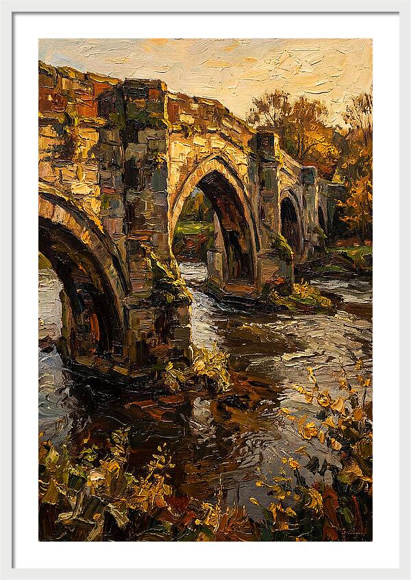 Medieval Stone Bridge Over Water
