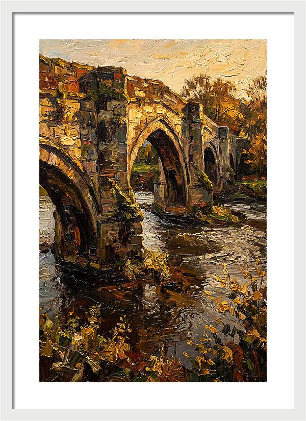 Medieval Stone Bridge Over Water