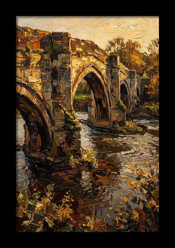 Medieval Stone Bridge Over Water