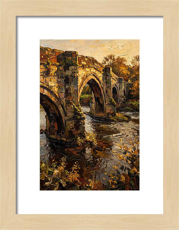Medieval Stone Bridge Over Water