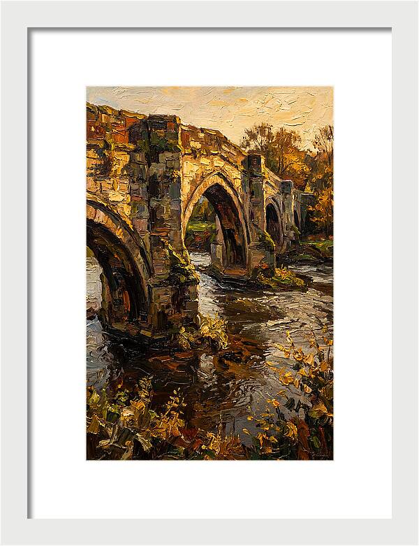Medieval Stone Bridge Over Water