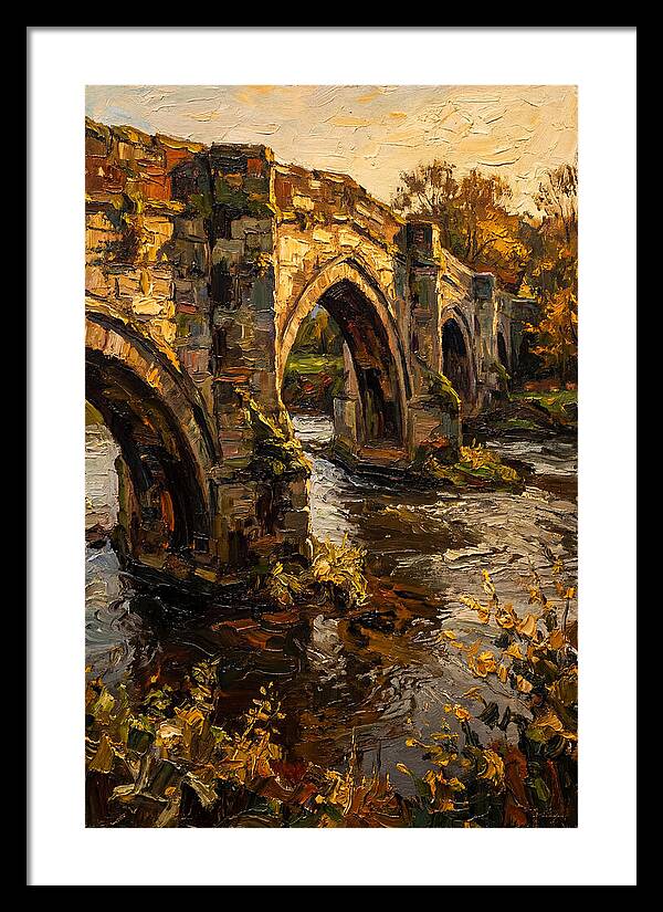 Medieval Stone Bridge Over Water