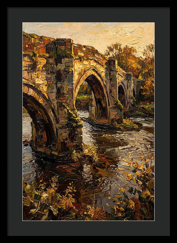 Medieval Stone Bridge Over Water