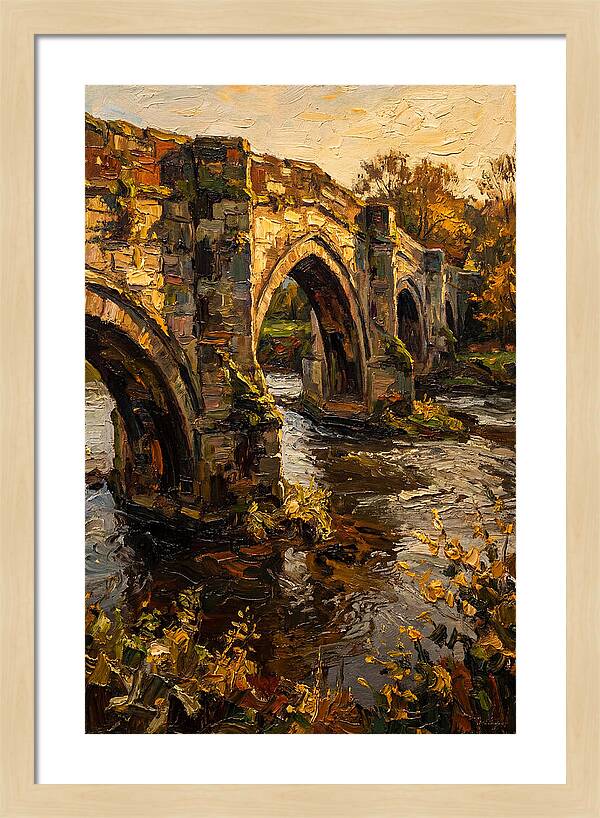 Medieval Stone Bridge Over Water