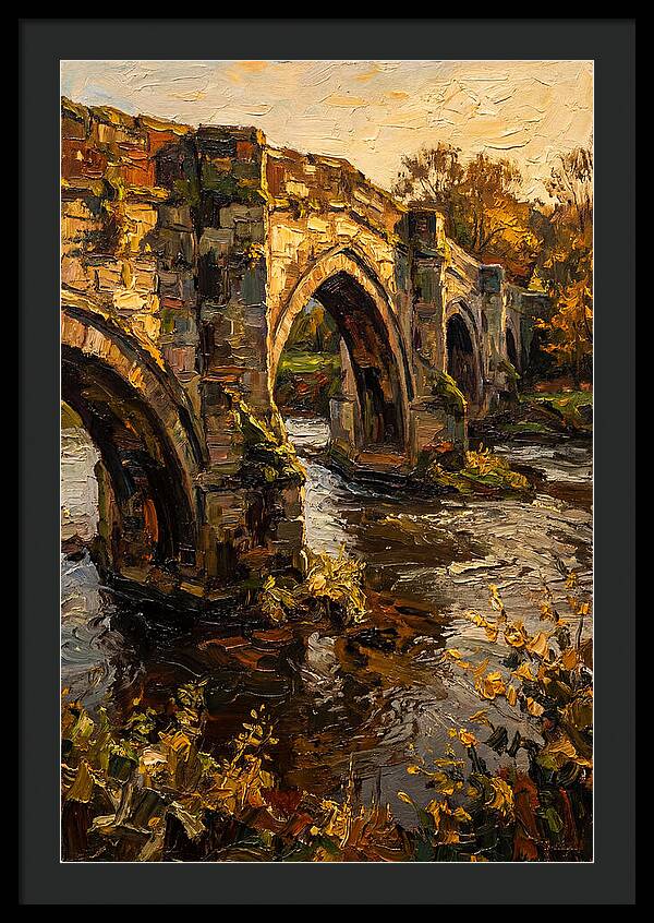 Medieval Stone Bridge Over Water