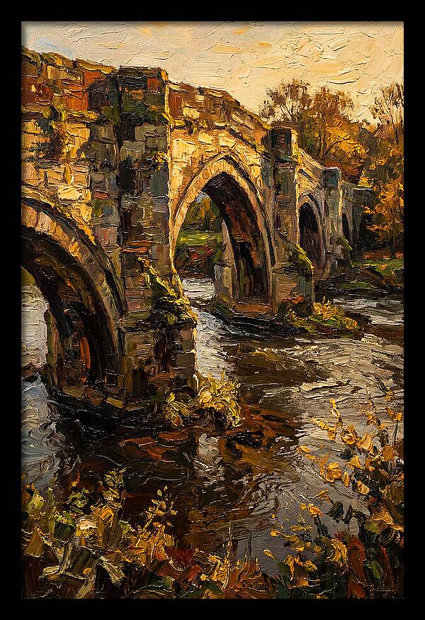 Medieval Stone Bridge Over Water