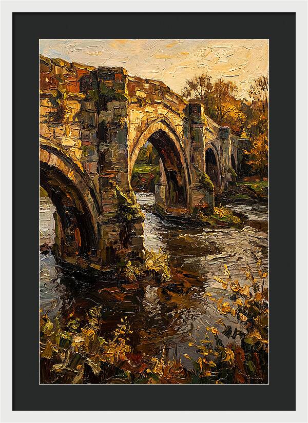 Medieval Stone Bridge Over Water