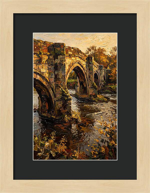 Medieval Stone Bridge Over Water