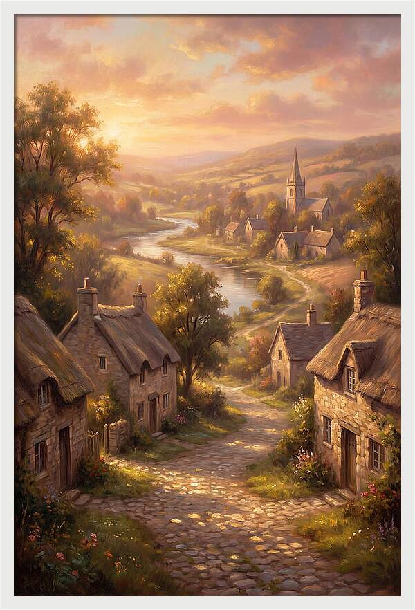 Medieval Village Scene
