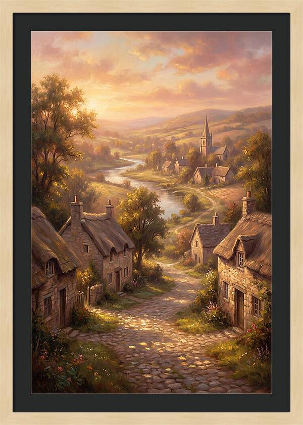 Medieval Village Scene