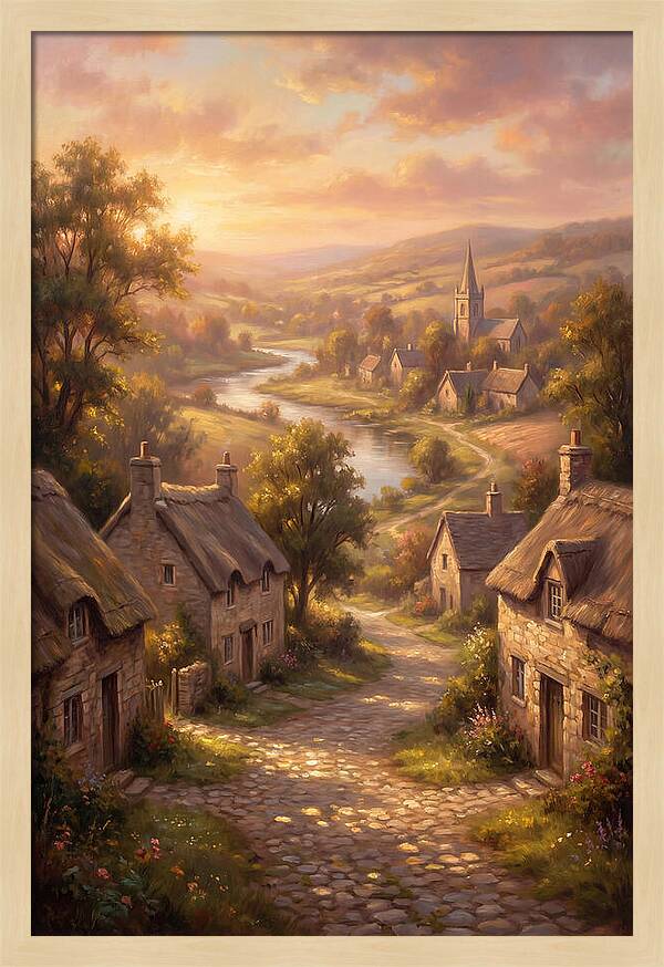 Medieval Village Scene